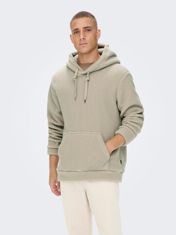 Sweat-shirt 'Remy' Only & Sons en gris : devant