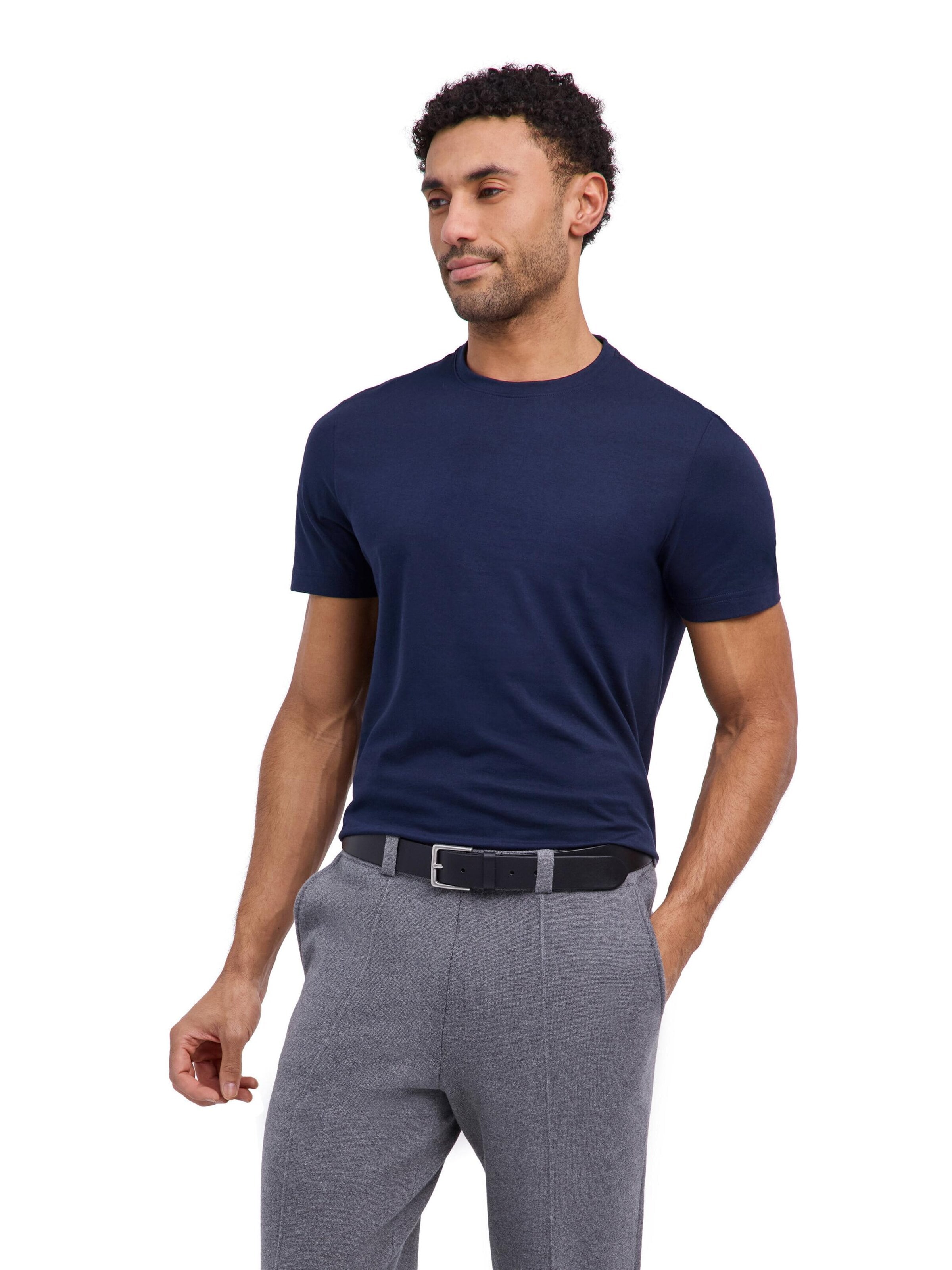 FALKE Shirt 'Essential Cotton'‌‌‌‌‌‌‌‌‌‌ in Blau: Vorderseite