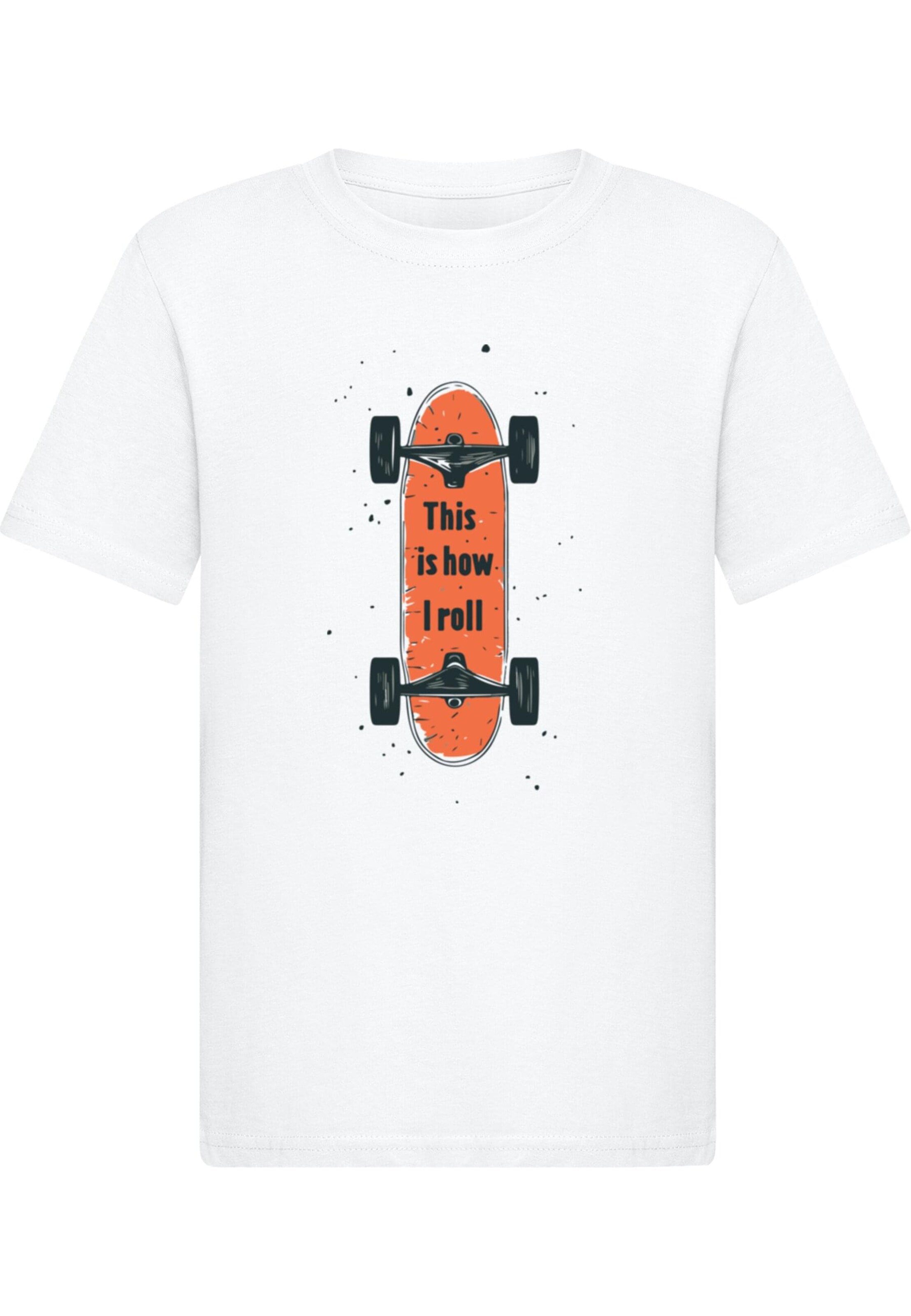 Merchcode Shirt 'I Roll' in Wit: voorkant