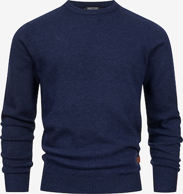 INDICODE JEANS Sweater 'INMargous' in Blue: front