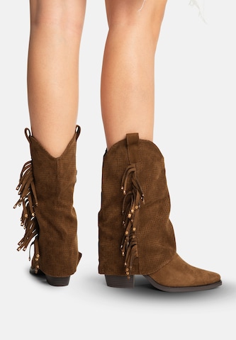 Bottes de cowboy Salinyang en marron