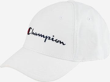 Champion Authentic Athletic Apparel Шапка с козирка в бяло: отпред