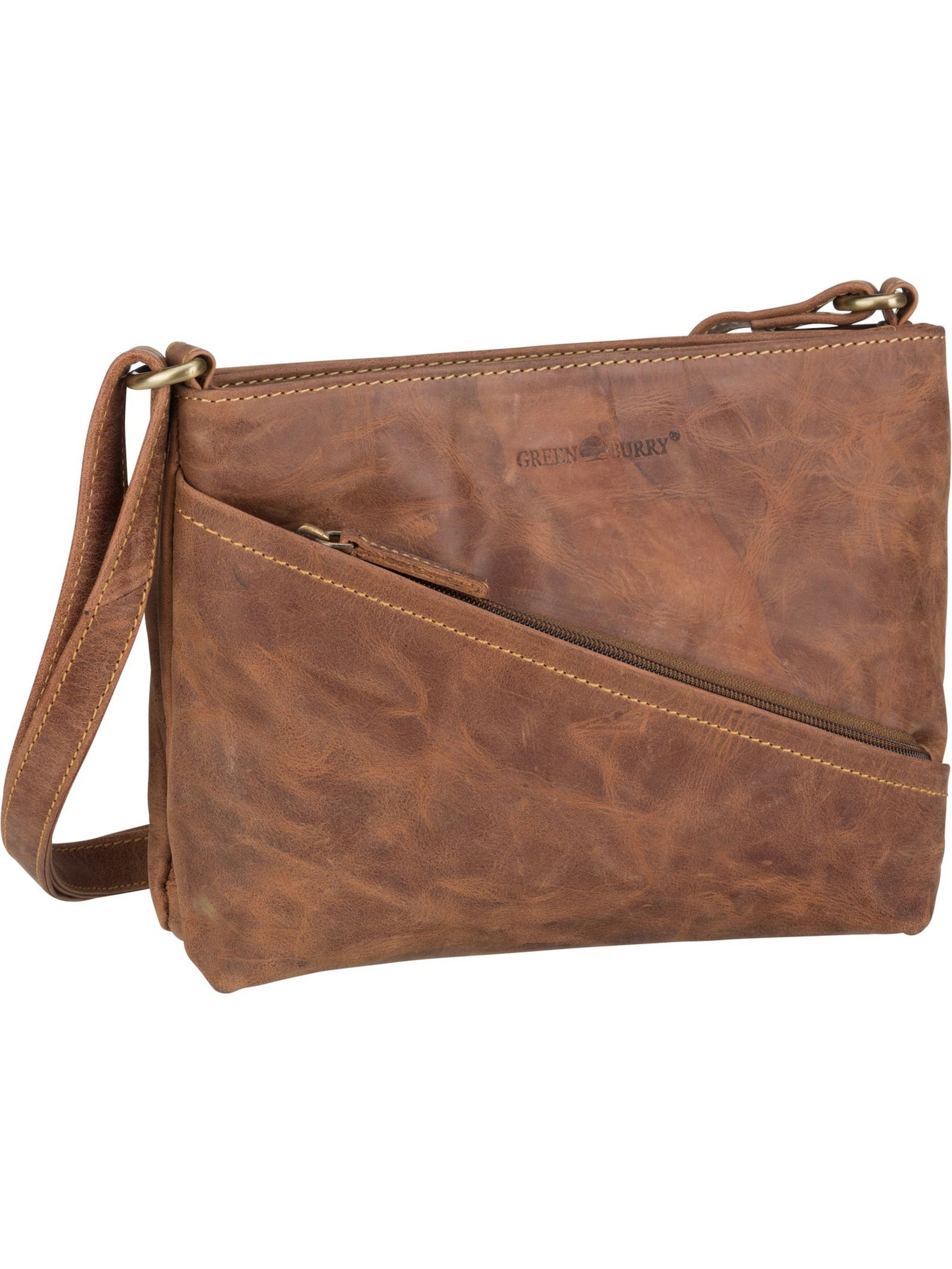 GREENBURRY Umhängetasche ' Vintage 1582 ' in Braun: Vorderseite