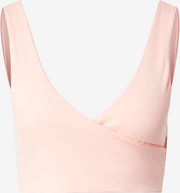 ReebokBustier Sportski grudnjak 'LUX PEACHED' - roza boja: prednji dio