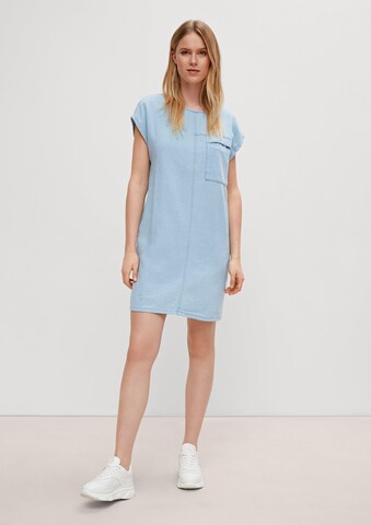 comma casual identity Jurk in Blauw