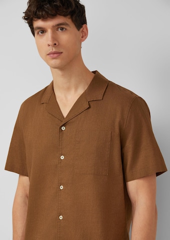 s.Oliver Pohodlné nošení Košile – hnědá