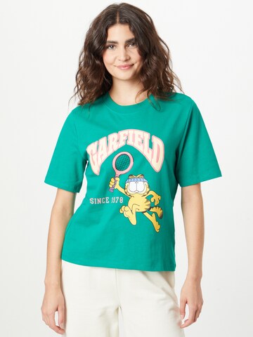 ONLY Shirt 'GARFIELD' in Green: front