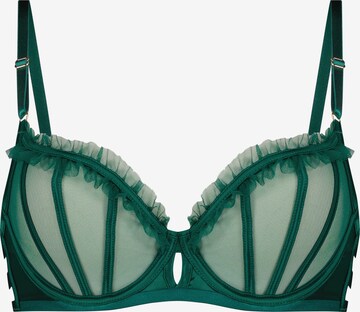 Hunkemöller - Clásico Sujetador 'Courtney' en verde: frente