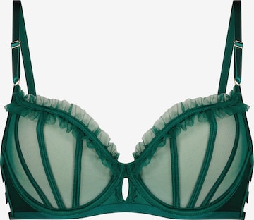 Hunkemöller - Clásico Sujetador 'Courtney' en verde: frente