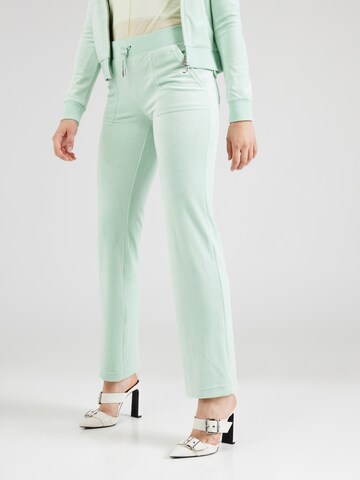 Juicy Couture Regular Broek 'Del Ray' in Groen: voorkant
