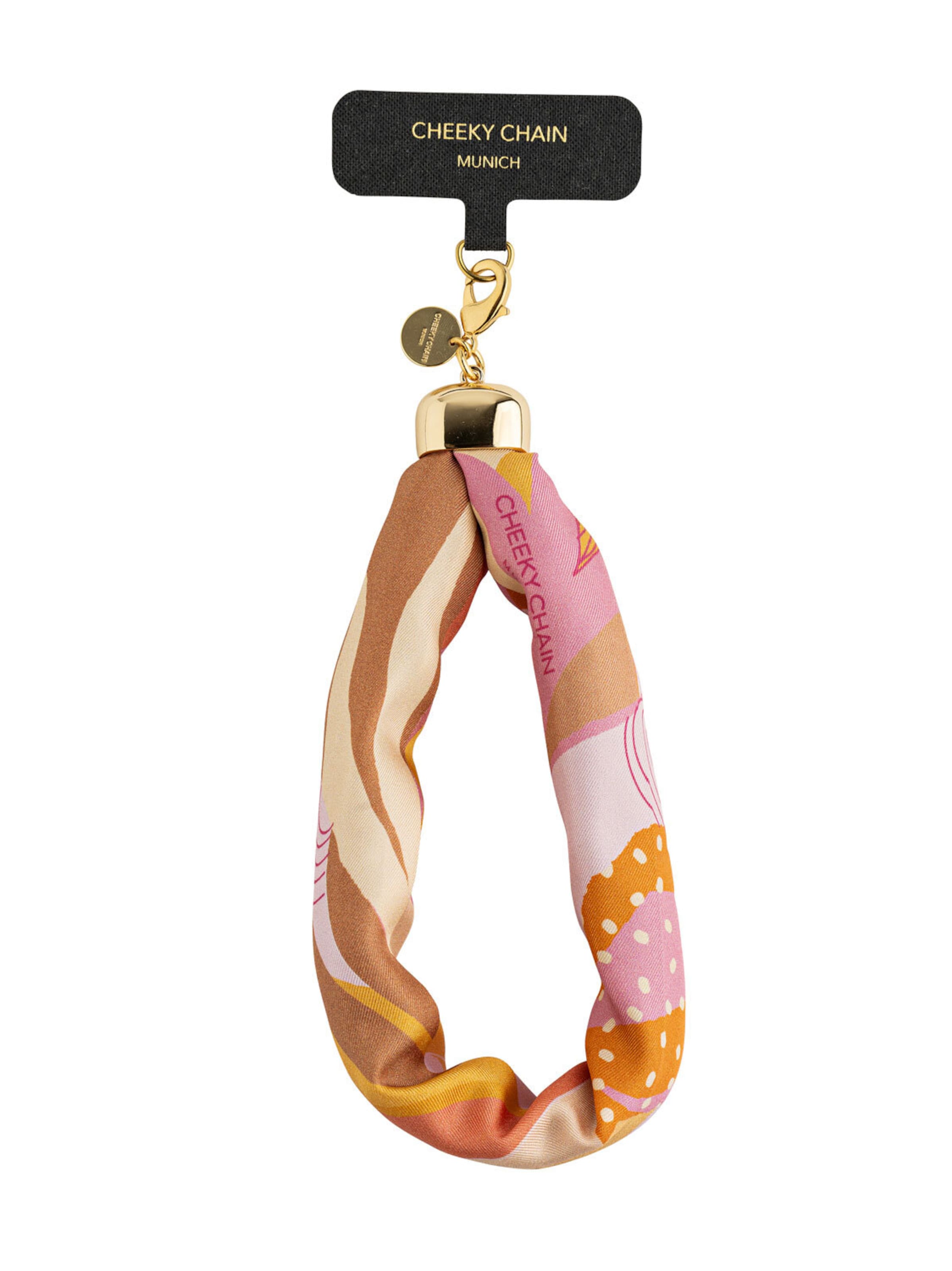 Protection pour smartphone 'Indie' Cheeky Chain Munich en rose : devant