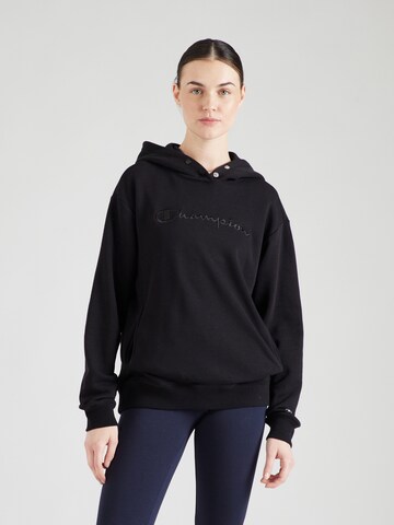 Champion Authentic Athletic ApparelSweater majica 'Legacy' - crna boja: prednji dio