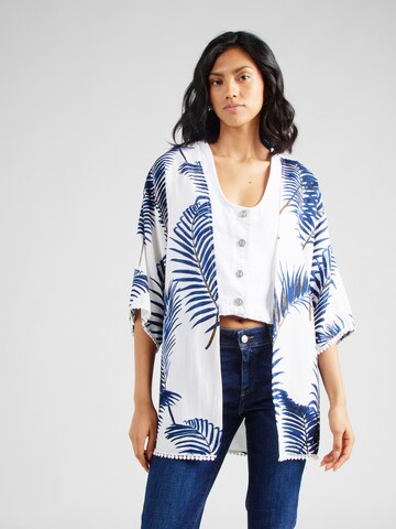 Bianco Lucci Kimono in Blau: Vorderseite