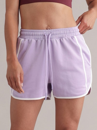 Pantaloni sportivi 'Track Shorts' in XS/short Hey Honey di colore sambuco / bianco, Visualizzazione prodotti