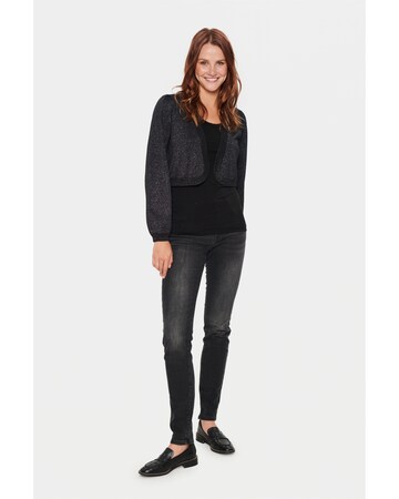 SAINT TROPEZ Knit cardigan 'Kila' in Black