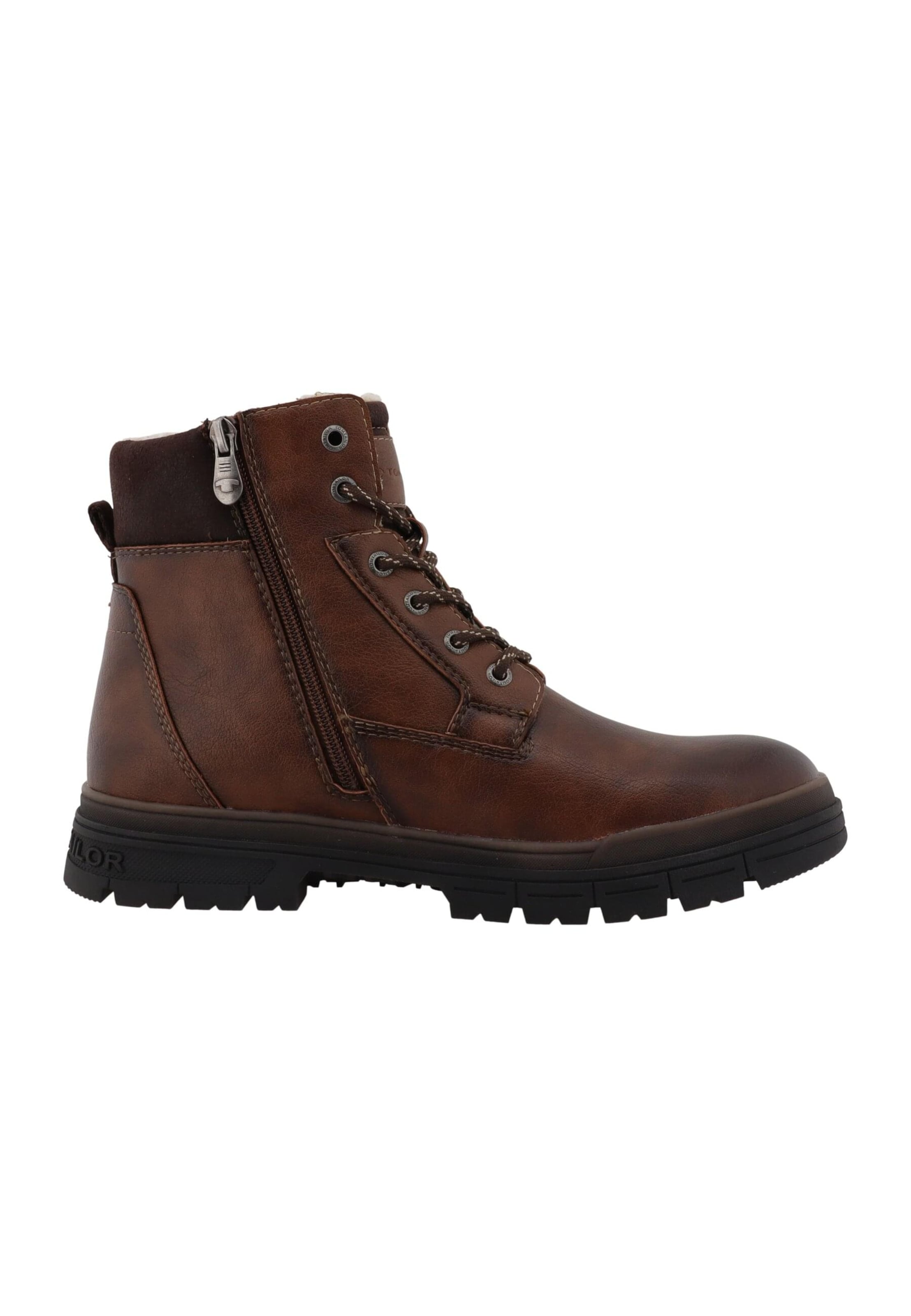 TOM TAILOR Veterboots in Bruin