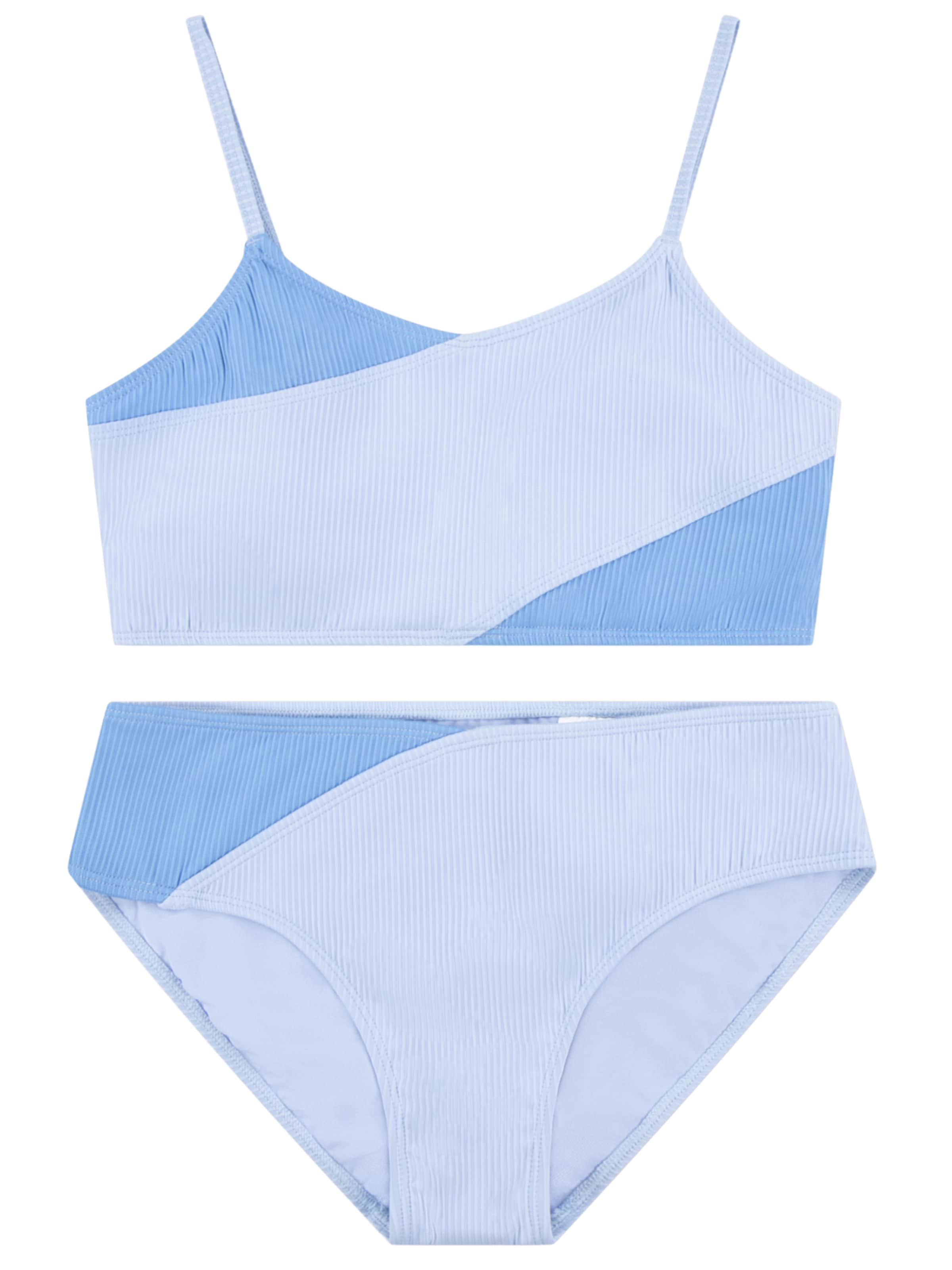 Abercrombie & Fitch Bustier Bikini i blå: forside