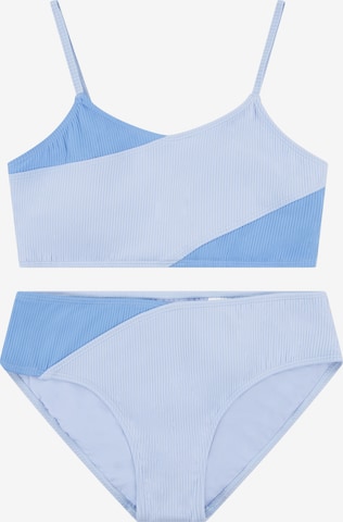 Abercrombie & Fitch Bustier Bikini värissä sininen: etupuoli