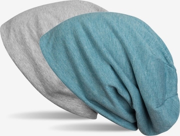 styleBREAKER Mütze 'Wende Beanie' in Blau: Vorderseite