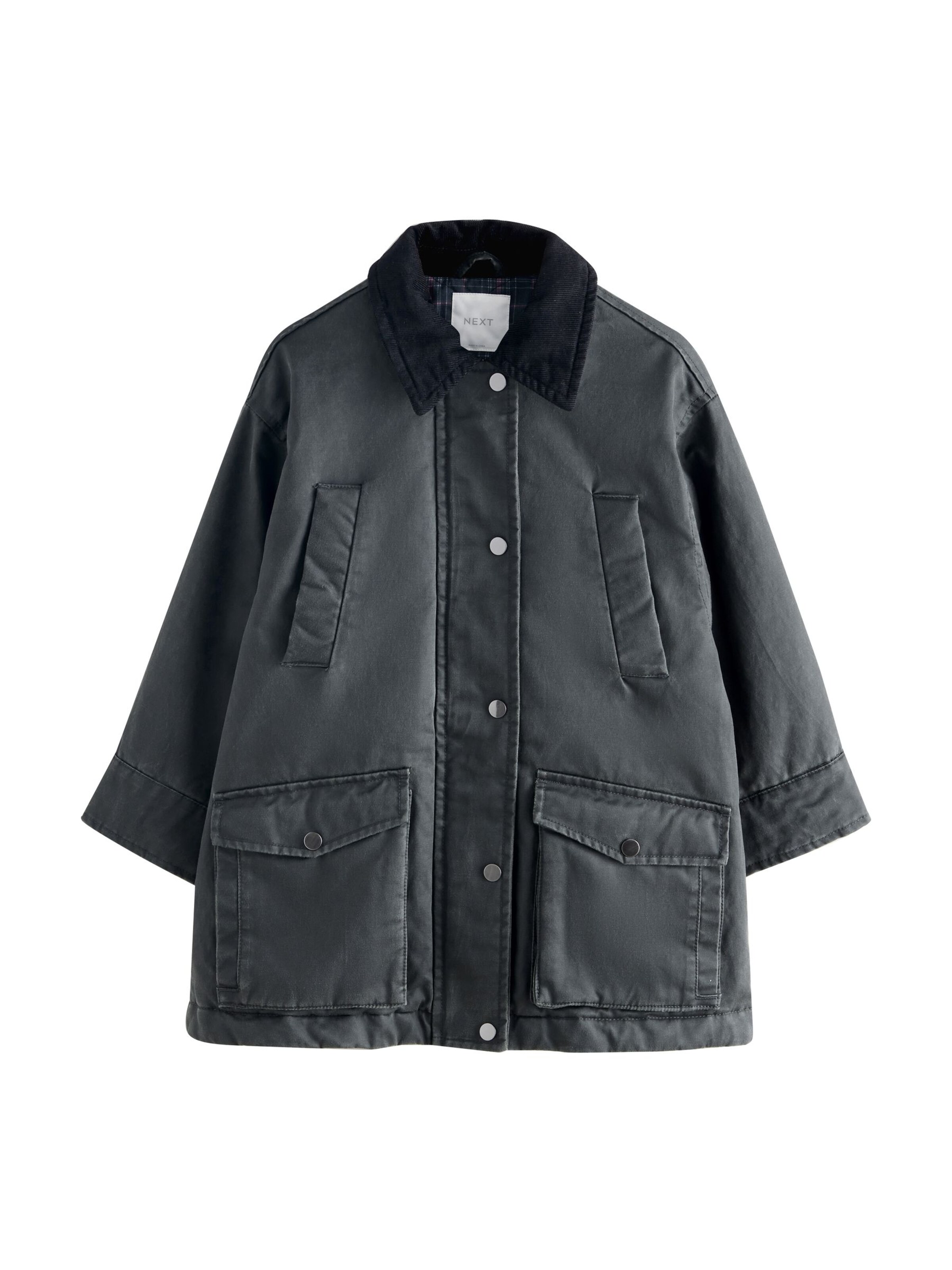 Next Jacke in Schwarz: Vorderseite