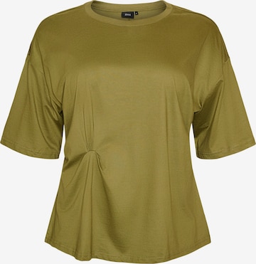Zizzi Shirt 'MBILLE H' in Green: front