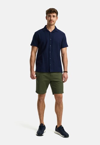 INDICODE JEANS Regular fit Button Up Shirt 'Cosby' in Blue
