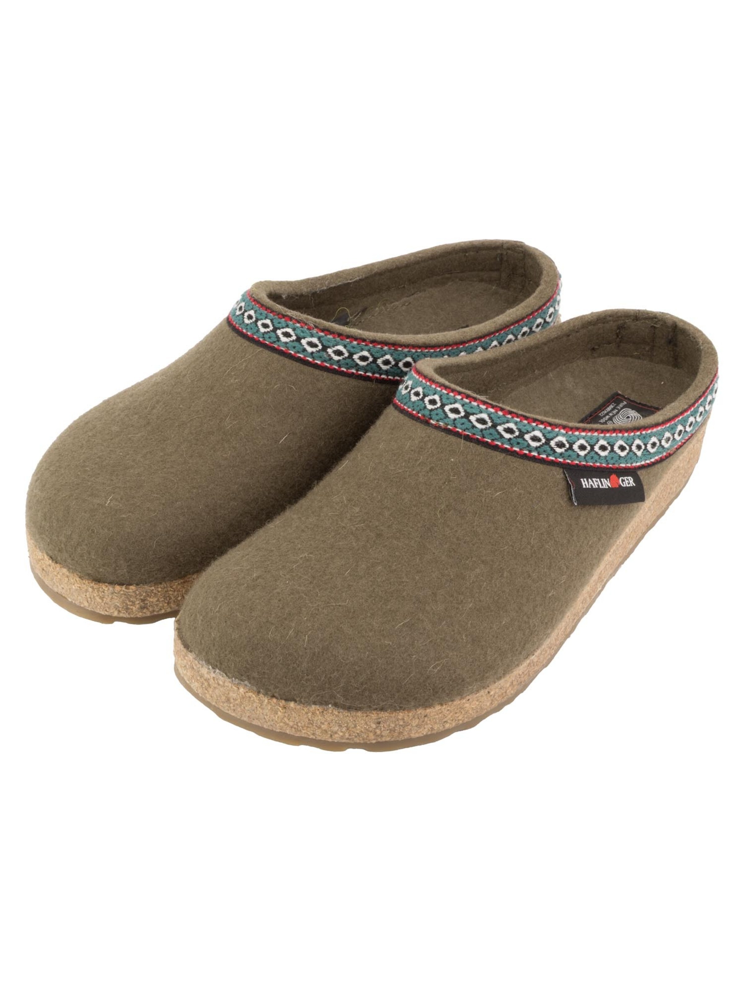 HAFLINGER Clogs 'Franzl'‌‌‌‌ in Braun