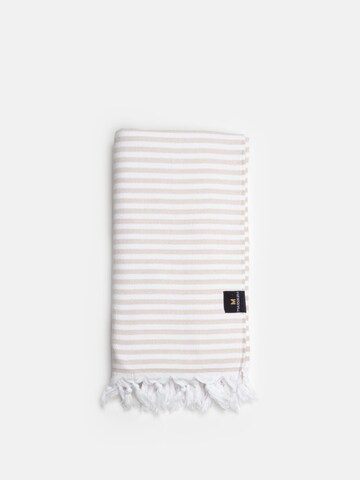 MARSIKOH Beach Towel 'Marine' in Beige: front