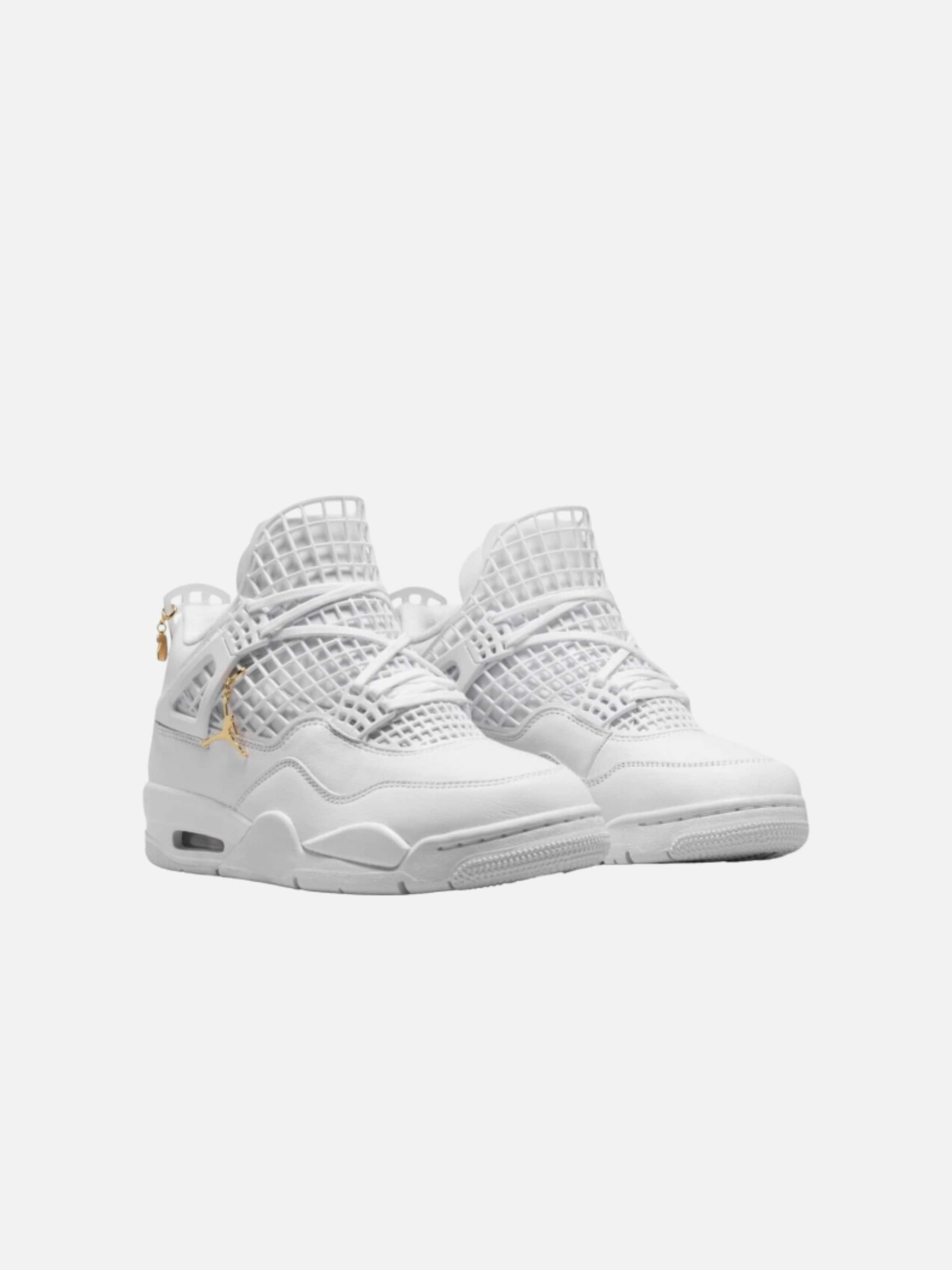 Baskets hautes 'Air Jordan 4 Retro Net White' Jordan en gris