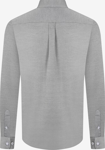 DENIM CULTURE Regular fit Button Up Shirt 'Evan' in Grey