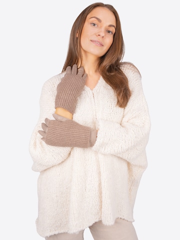 Seasons of April Fingerhandschuh 'Lumi' in Beige: Vorderseite