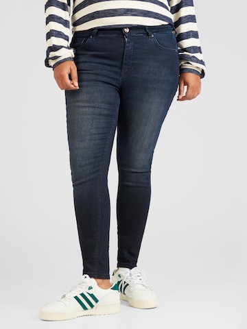 ONLY Carmakoma Skinny Jeans 'WILLY' in Blauw: voorkant