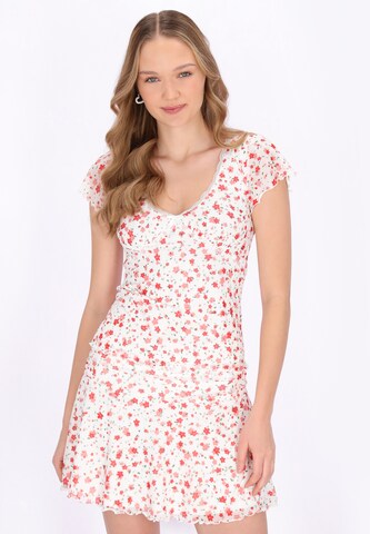 Chemisier MYMO en blanc : devant