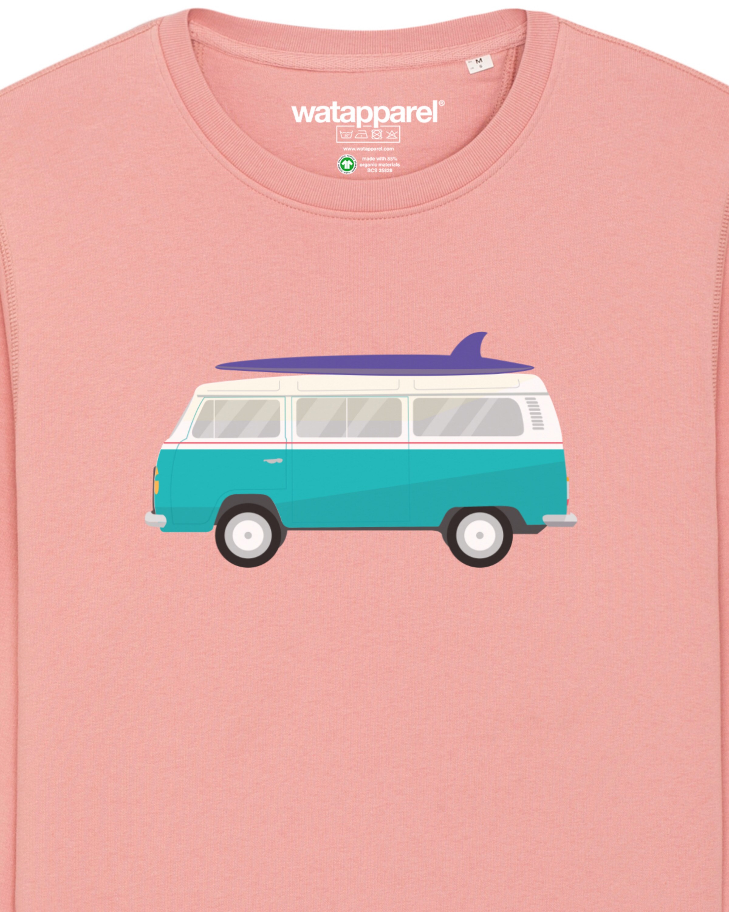 Felpa ' California Dream ' di Watapparel in rosa