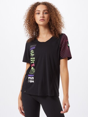 NIKE - Camisa funcionais 'City Sleek London' em preto: frente