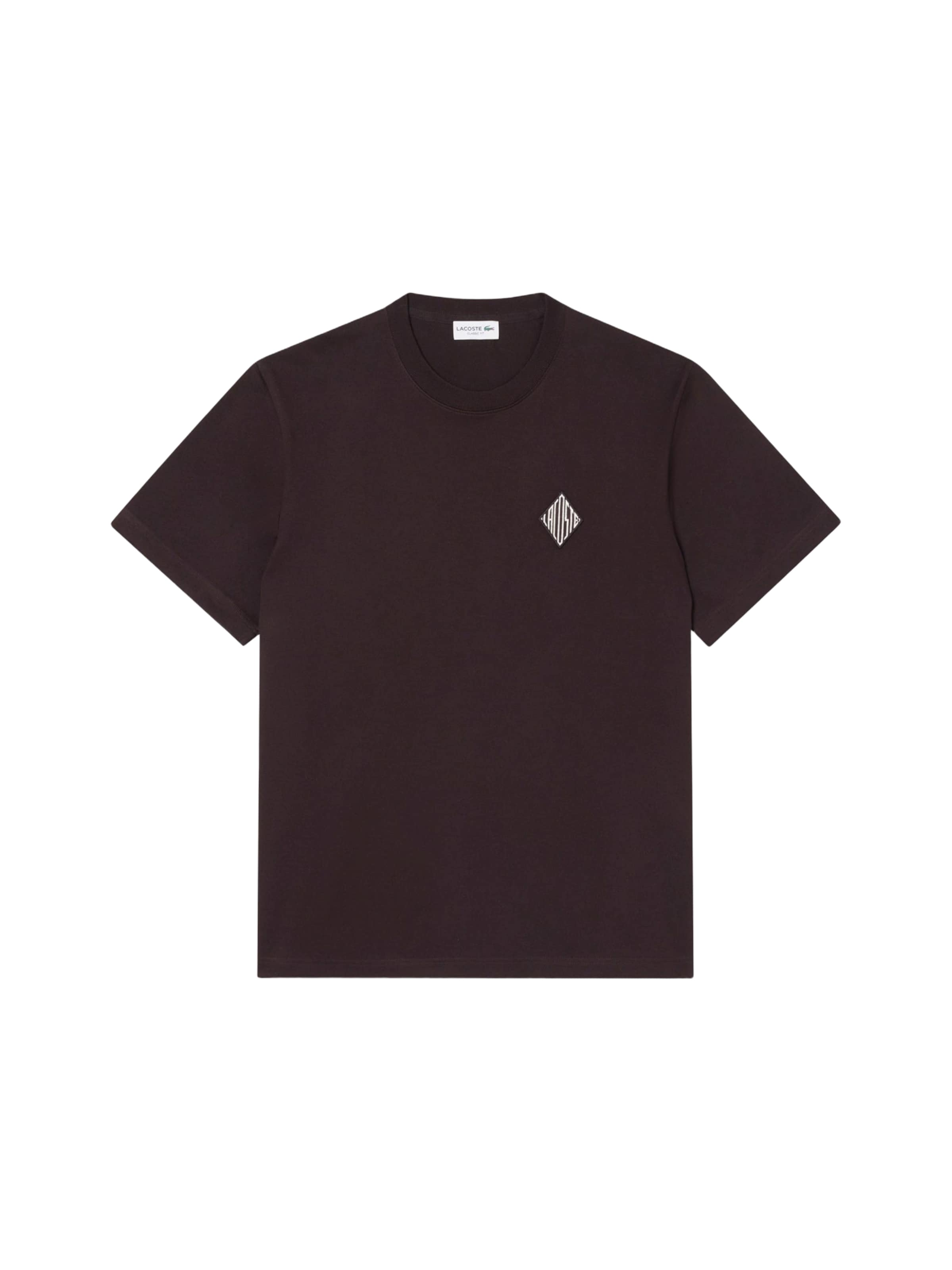 LACOSTE - Camisa em castanho: frente