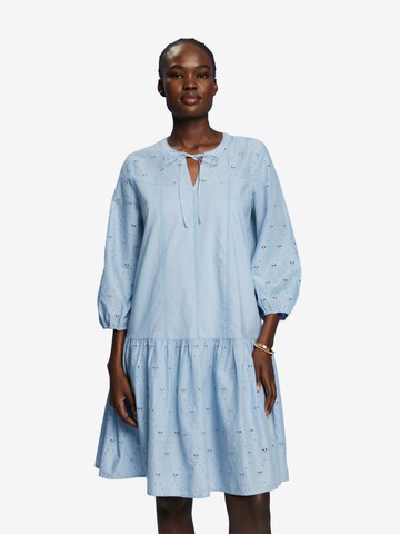 ESPRIT Shirt Dress in Blue: front