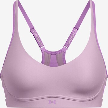 UNDER ARMOUR Bralette Sports Bra ' Infinity 2.0' in Purple: front