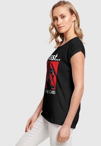 ABSOLUTE CULT Shirt 'Deadpool - No One Cares' in Zwart
