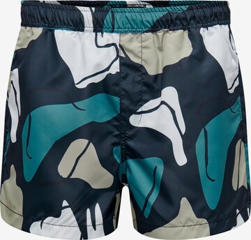 Only & Sons Swim Trunks 'Todd' in Mixed colors: front