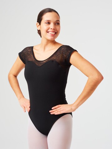 Tanzmuster Athletic Bodysuit 'Natalie' in Black
