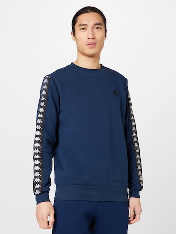 KAPPA Sweatshirt in Blue: front