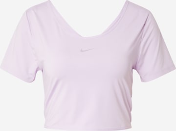 NIKE Функциональная футболка 'ONE CLASSIC' в Лиловый: спереди