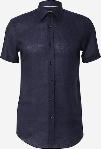 BOSS Regular fit Риза 'HANK' в синьо: отпред
