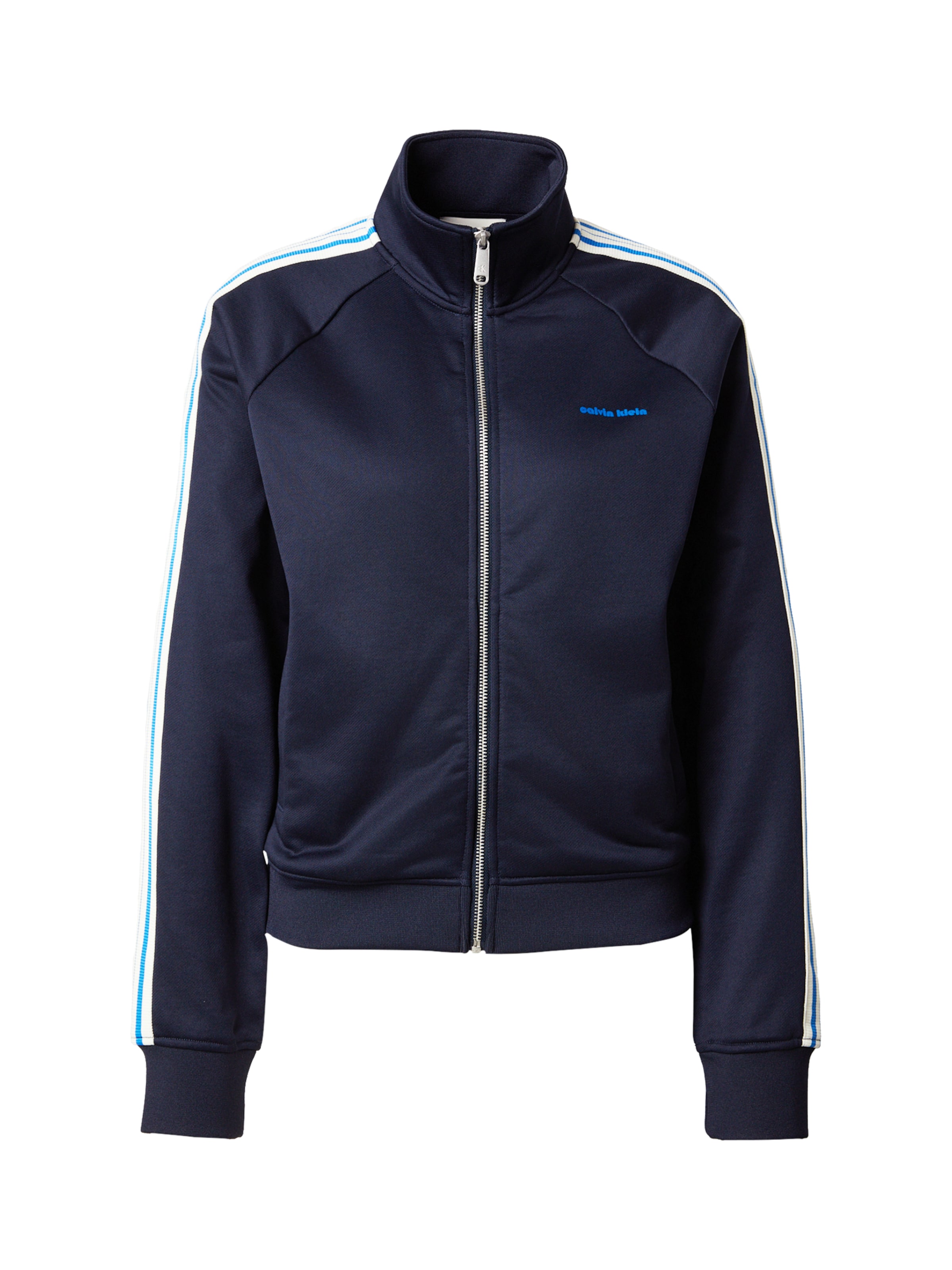 Calvin Klein Jeans Ζακέτα φούτερ 'HIGH SHINE FRENCH' σε μπλε: μπροστά