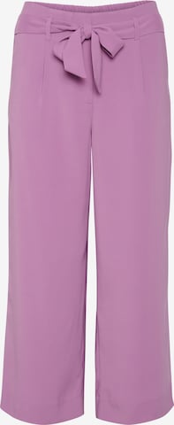 SAINT TROPEZ Pleat-Front Pants 'Andrea' in Purple: front