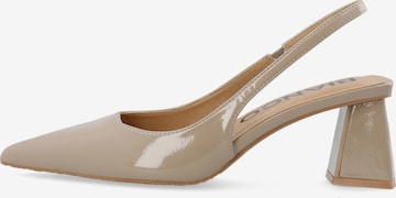 Décolleté sling 'Maralyn' di Bianco in beige: frontale