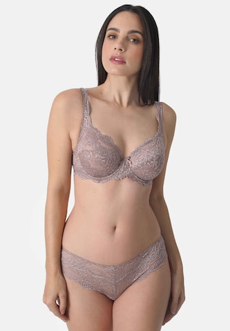 Classique Soutien-gorge sassa en marron : devant
