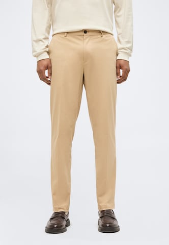 SCOTCH & SODA Slimfit Chino nadrág - barna: elől