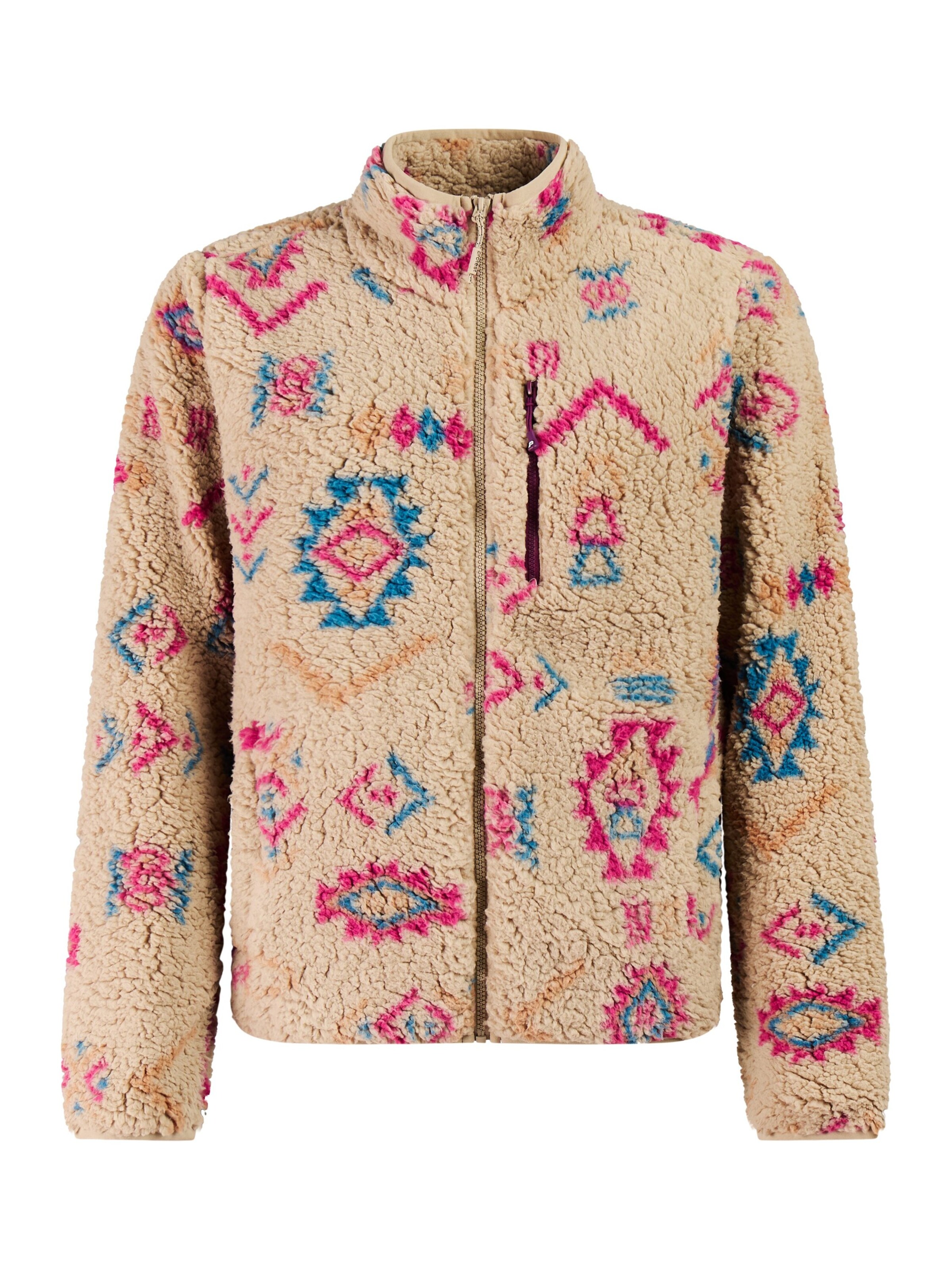 PROTEST Fleecejacke 'PRTPayton'‌‌‌‌‌‌‌‌ in Lila: Vorderseite